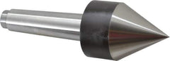 Riten - MT4 Taper Shank, Live Center - 2-1/2" Point Diam, 3-7/16" Point Len, 260 Lb Max Workpc, Pipe Nose Point - Apex Tool & Supply