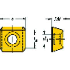 SDKX 15 06 08 Grade H13A Milling Insert - Apex Tool & Supply