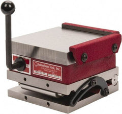 Suburban Tool - 6" Long x 6" Wide x 4-1/4" High, Fine Pole, Steel Sine Plate & Magnetic Chuck Combo - 0.0002" Tolerance, Square to 0.0002", (2) Rails & Handle - Apex Tool & Supply