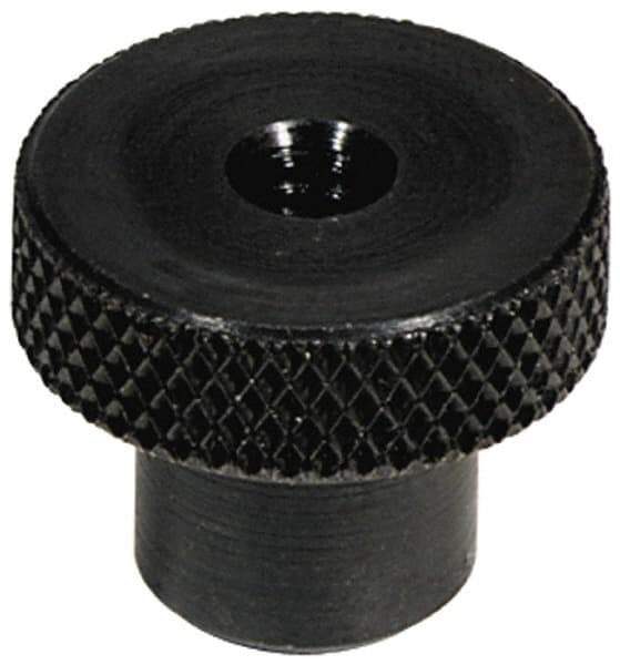 Jergens - 1-1/2 Inch Head, Steel Knob - Knurled, Carbon Steel, with Black Oxide Finish - Apex Tool & Supply