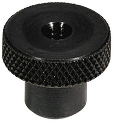 Jergens - 1-1/2 Inch Head, Steel Knob - Knurled, Carbon Steel, with Black Oxide Finish - Apex Tool & Supply