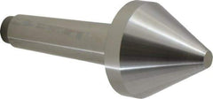 Riten - 2-3/4" Head Diam, Hardened Tool Steel Bull Nose Point Solid Dead Center - 4MT Morse Taper, 2-3/4" Point Diam, 1.939" Point Length - Apex Tool & Supply
