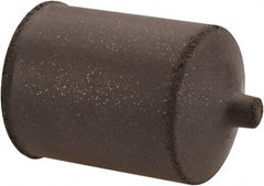Cratex - 7/8" Max Diam x 1-1/4" Long, Cone, Rubberized Point - Medium Grade, Silicon Carbide, 1/4" Arbor Hole, Unmounted - Apex Tool & Supply