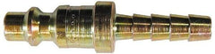 Coilhose Pneumatics - Hose Barb Industrial Pneumatic Hose Connector - Plated Steel, 3/8" Body Diam, 1/2" Hose ID - Apex Tool & Supply