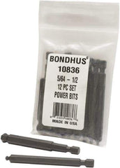 Bondhus - Hex Driver Sets - MP 5/64-1/2" 12PC POWER BIT SET-BONDHUS - Apex Tool & Supply