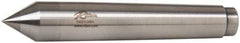 Riten - 0.72" Head Diam, Carbide-Tipped Steel Standard Point Half Dead Center - B&S 7 Brown & Sharpe Taper, 0.72" Point Diam, 1-1/8" Point Length, 4-3/8" OAL - Apex Tool & Supply