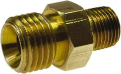 Coilhose Pneumatics - 3/8 Male Thread, Brass Industrial Pipe Adapter - MNPSM x MNPTF, 300 psi - Apex Tool & Supply
