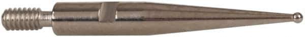 INTERAPID - 0.031" Ball Diam, Carbide, Ball Test Indicator Contact Point - 0.65" Contact Point Length, Use with Brown & Sharpe Interapid 312 Dial Test Indicators (Except 74.111965 & 74.111958) - Apex Tool & Supply