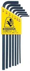 Bondhus - 7 Piece L-Key Hex Key Set - Apex Tool & Supply