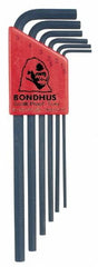 Bondhus - 6 Piece L-Key Hex Key Set - Apex Tool & Supply