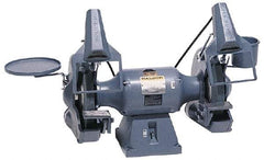 Baldor - 10" Wheel Diam x 1" Wheel Width, 1 hp Grinder - 7/8" Arbor Hole Diam, 1 Phase, 1,800 Max RPM, 115/230 Volts - Apex Tool & Supply