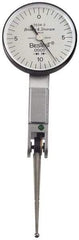 TESA Brown & Sharpe - 0.02 Inch Range, 0.0005 Inch Dial Graduation, Horizontal Dial Test Indicator - 1-1/2 Inch White Dial, 0-10-0 Dial Reading, Accurate to 0.0005 Inch - Apex Tool & Supply