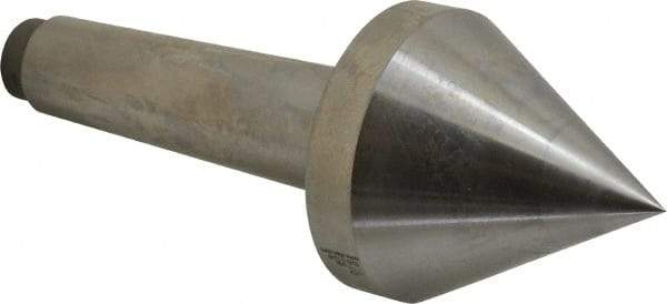 Riten - 2-3/4" Head Diam, Hardened Tool Steel Pipe Nose Point Solid Dead Center - 4MT Morse Taper, 2-3/4" Point Diam, 2.37" Point Length - Apex Tool & Supply