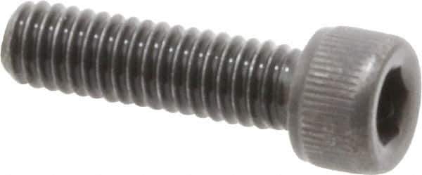 Value Collection - #3-56 UNF Hex Socket Drive, Socket Cap Screw - Alloy Steel, Black Oxide Finish, Fully Threaded, 3/8" Length Under Head - Apex Tool & Supply