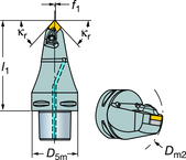 C6-DCMNN-00090-12 Capto® and SL Turning Holder - Apex Tool & Supply