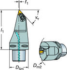 C6-DDMNL-33120-15 Capto® and SL Turning Holder - Apex Tool & Supply