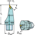 C6-SVMBL-00130-16 Capto® and SL Turning Holder - Apex Tool & Supply