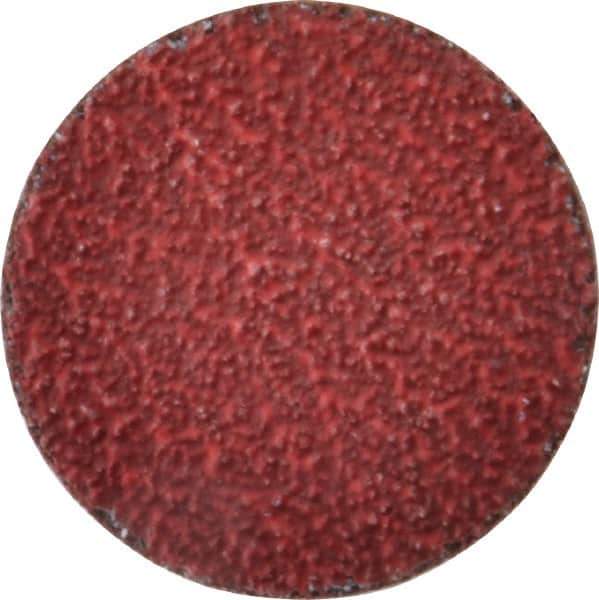 Norton - 2" Disc Diam, 36 Grit, Ceramic Alumina Quick Change Disc - Type R Attaching System, Coated, Red, Very Coarse Grade, 25,000 RPM, R983 Series - Apex Tool & Supply