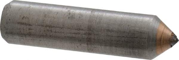 Norton - 1" Long x 1/4" Shank Diam Single Point Diamond Dresser - 80° Included Angle - Apex Tool & Supply