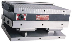 Suburban Tool - 6" Long x 6" Wide x 4-1/4" High, Standard Pole, Steel Sine Plate & Magnetic Chuck Combo - 0.0002" Tolerance, Square to 0.0002", (2) Rails & Handle - Apex Tool & Supply