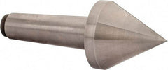 Riten - 3-1/2" Head Diam, Hardened Tool Steel Pipe Nose Point Solid Dead Center - 5MT Morse Taper, 3-1/2" Point Diam, 3.017" Point Length, 4.03" OAL - Apex Tool & Supply