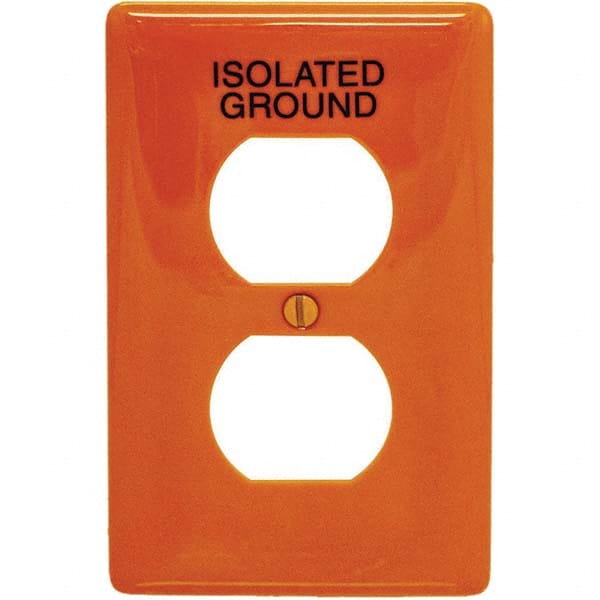 Hubbell Wiring Device-Kellems - Wall Plates Wall Plate Type: Outlet Wall Plates Color: Orange - Apex Tool & Supply