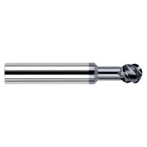 Undercutting End Mills - 0.0625″ (1/16″) Cutter Diameter × 0.2500″ (1/4″) Neck Length × 270° Carbide Undercutting End Mill, 2 Flutes, AlTiN Coated - Exact Industrial Supply