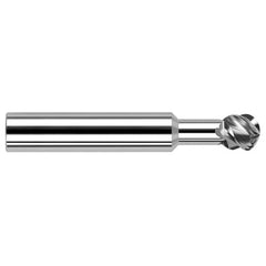 Undercutting End Mills - 0.0937″ (3/32″) Cutter Diameter × 0.3750″ (3/8″) Neck Length × 270° Carbide Undercutting End Mill, 2 Flutes - Exact Industrial Supply