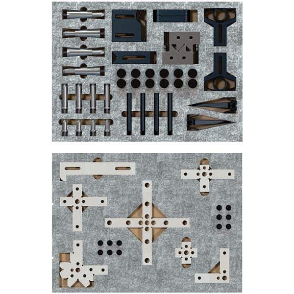 Phillips Precision - CMM Clamps Stud Thread Size: M6 Stud Length (Decimal Inch): 20 - Apex Tool & Supply