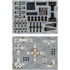 Phillips Precision - CMM Clamps Stud Thread Size: M6 Stud Length (Decimal Inch): 20 - Apex Tool & Supply