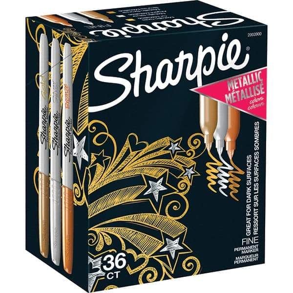 Sharpie - Markers & Paintsticks Type: Permanent Color: Bronze; Gold - Apex Tool & Supply