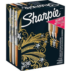Sharpie - Markers & Paintsticks Type: Permanent Color: Bronze; Gold - Apex Tool & Supply