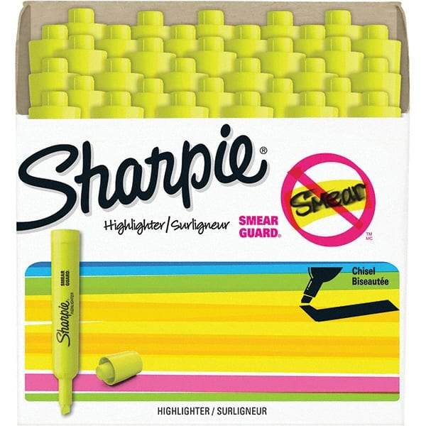 Sharpie - Markers & Paintsticks Type: Highlighter Color: Fluorescent Yellow - Apex Tool & Supply