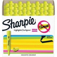 Sharpie - Markers & Paintsticks Type: Highlighter Color: Fluorescent Yellow - Apex Tool & Supply