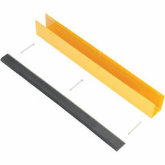 Vestil - 4-7/8" Long, Rubber Rack Guard - Yellow/Black - Apex Tool & Supply