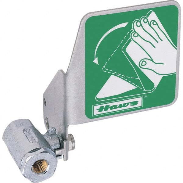 Haws - Plumbed Wash Station Accessories Type: Ball Valve w/Flag Material: Chrome-Plated Brass - Apex Tool & Supply