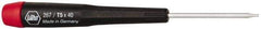 Wiha - T5 Torx Driver - 1-9/16" Blade Length, 4-3/4" OAL, Tapered Handle - Apex Tool & Supply