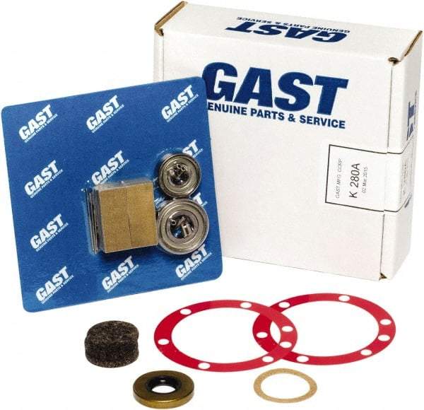 Gast - Air Actuated Motor Accessories Type: Repair Kit For Use With: 4AM-NRV-70C & 4AM-70C-CB60 - Apex Tool & Supply