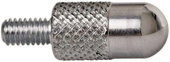 Mitutoyo - M2.5x0.45, 5mm Ball Diam, Carbide Shell Contact Point - 10mm Contact Point Length, Use with AGD 1,2,3,4 - Apex Tool & Supply