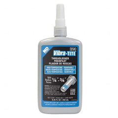 Vibra-Tite - 250 mL Bottle, Blue, Medium Strength High Temp Threadlocker - Apex Tool & Supply