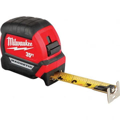 Milwaukee Tool - 35' x 1" Yellow/Black Blade Tape Measure - Apex Tool & Supply
