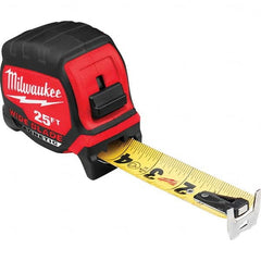 Milwaukee Tool - 25' x 1-5/16" Yellow/Black Blade Tape Measure - Apex Tool & Supply