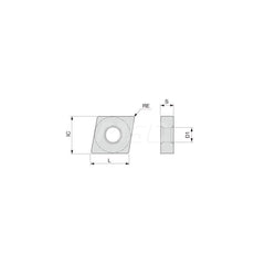 Turning Insert:  CNMG543CM T5105,  Solid Carbide TiCN, Al2O3 & TiN Finish,  Neutral,  5/8″ Inscribed Circle,  0.0470″ Corner Radius,  80.0 &deg N/A Diamond,  Series  CNMG