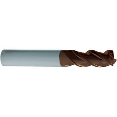 Guhring - 3/4", 3 Flute, Single End, Solid Carbide, Corner Chamfer End Mill - 4" OAL, 1 LOC, Right Hand Cut - Apex Tool & Supply