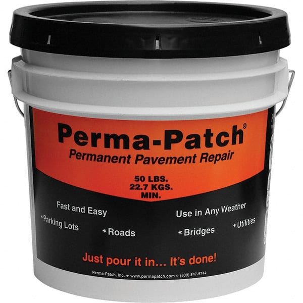Perma-Patch - Drywall & Hard Surface Compounds Type: Permanent Asphalt Patch Material Color: Black - Apex Tool & Supply