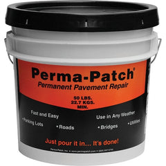 Perma-Patch - Drywall & Hard Surface Compounds Type: Permanent Asphalt Patch Material Color: Black - Apex Tool & Supply