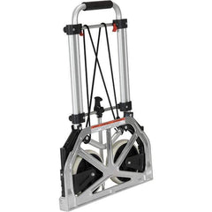 Vestil - 275 Lb Capacity 31" OAH Hand Truck - Fold Away Handle, Aluminum, Rubber Wheels - Apex Tool & Supply