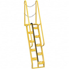 Vestil - 113-3/4" High 350 Lb Capacity 10 Step Alternating Tread Stair - Apex Tool & Supply