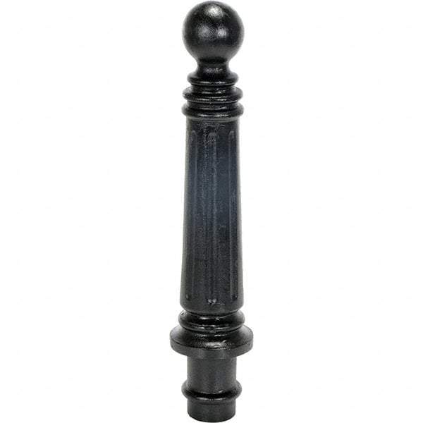 Vestil - 5" Diam x 28" High, Black Iron Bollard - Apex Tool & Supply