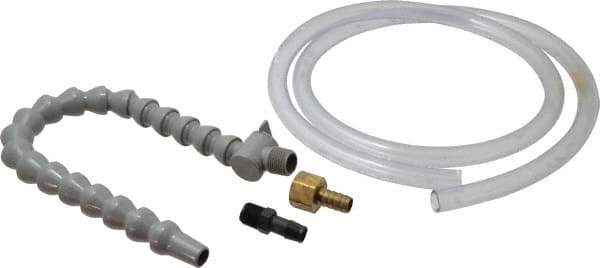 Graymills - 2 Piece, 60" Hose Length, 1/2" Nozzle Diam, 1/2" Hose ID, Coolant Hose Kit - For Flood-Type Coolant Systems - Apex Tool & Supply